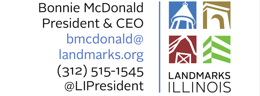 Bonnie McDonald, Landmarks Illinois contact slide