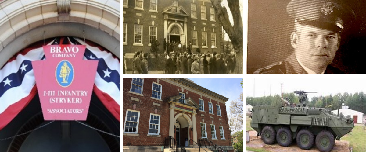 West Chester Armory history collage