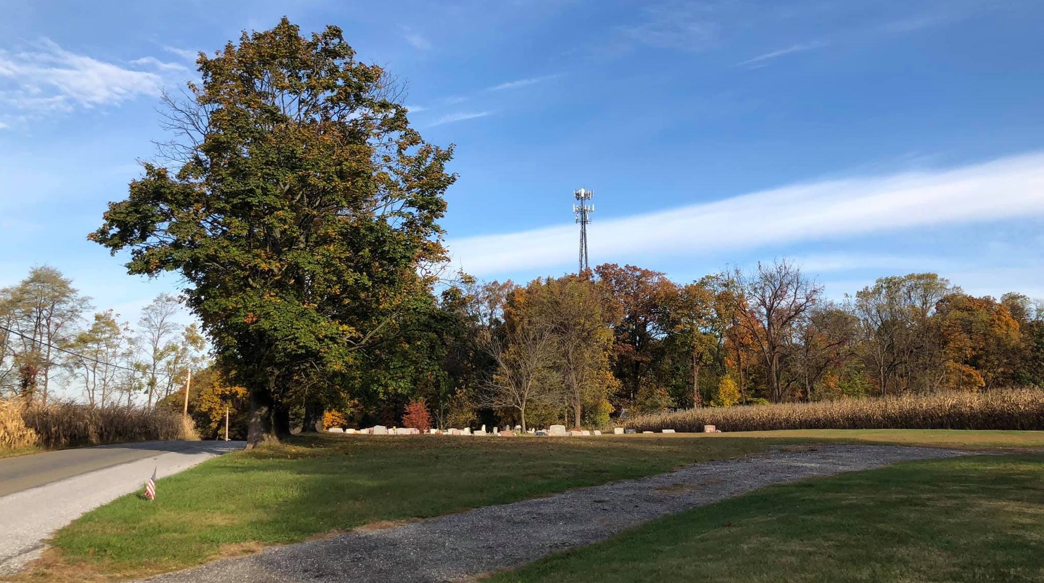 Pennsylvania African American cemetery in autumn