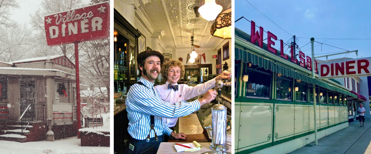 Collage of three beloved Pennsylvania dining spots