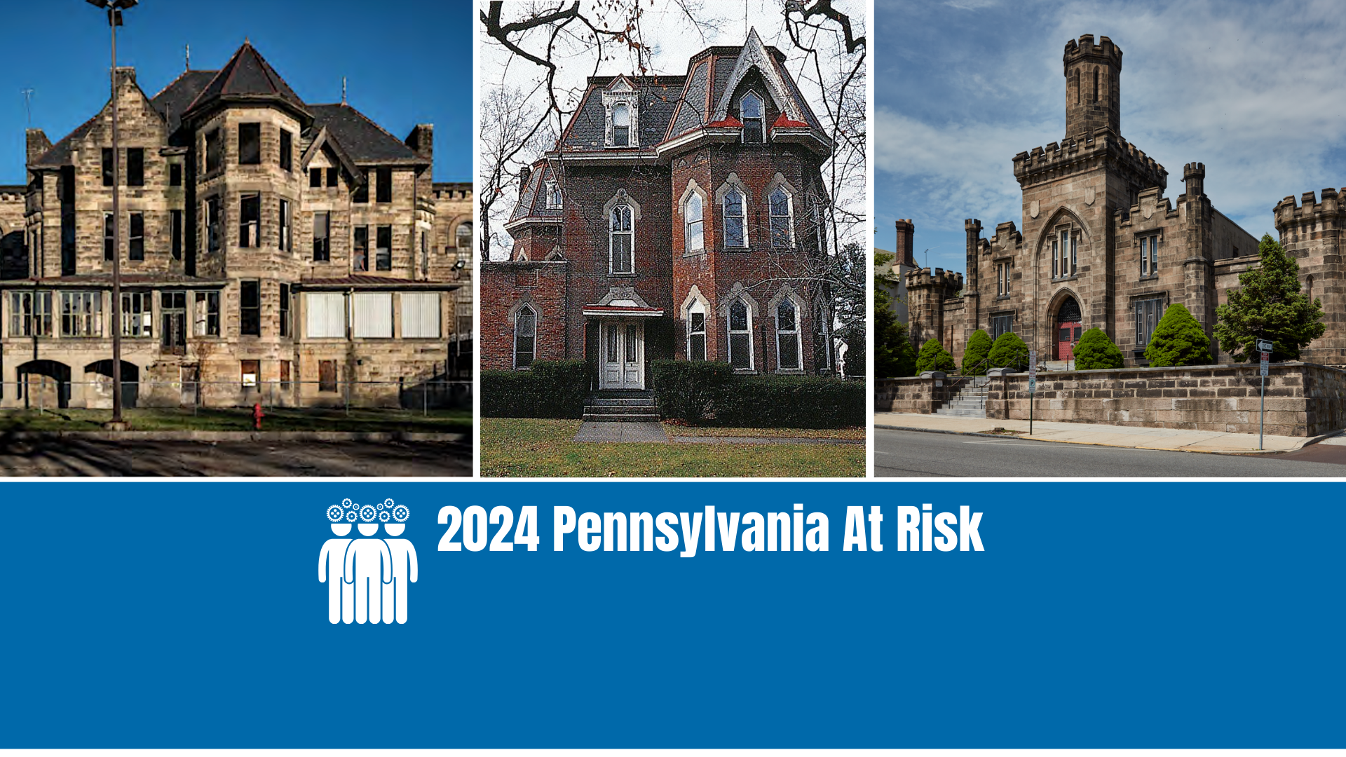Collage of 2024 Pennsylvania At Risk properties