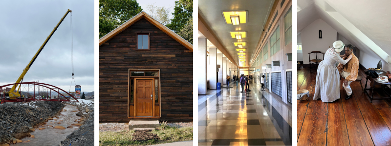 Collage of four Rehabilitation Award-winning projects