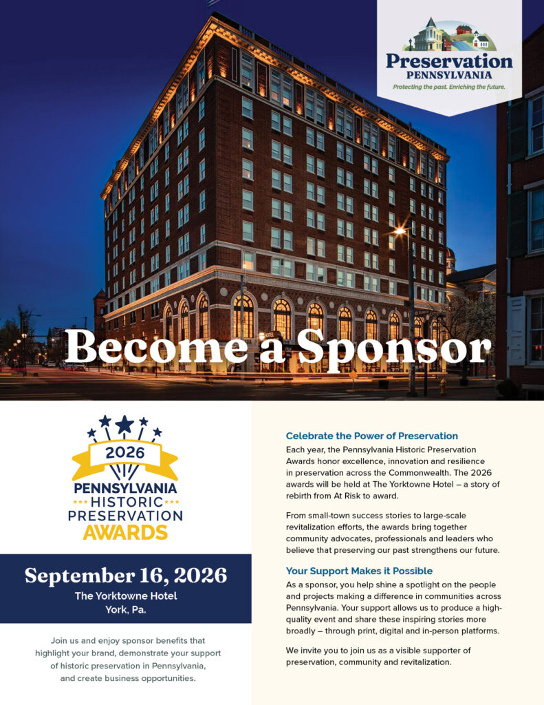 2026 pennsylvania historic preservation awards become a sponsor