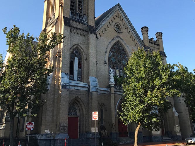 Historic Immaculate Conception Saint Joseph Church exterior Pittsburgh