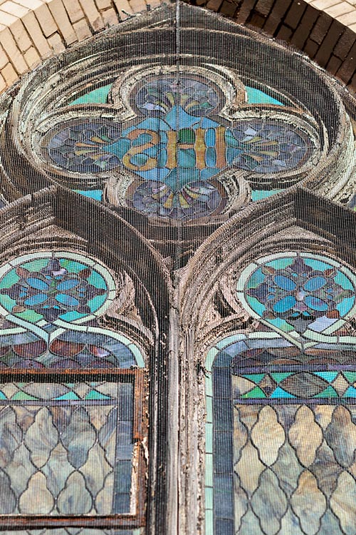 Historic Immaculate Conception Saint Joseph Church stained glass window Pittsburgh