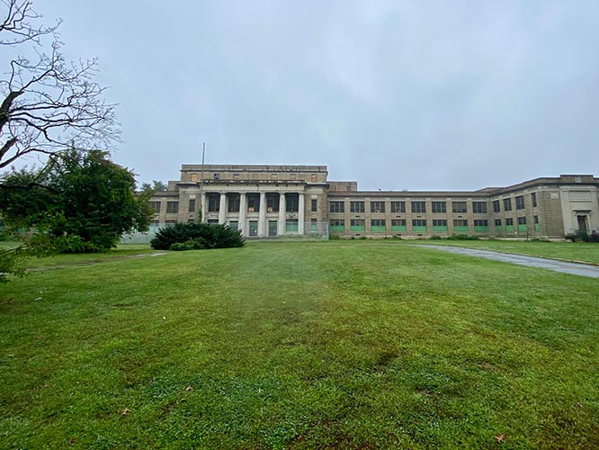 Historic William Penn High School facade Harrisburg