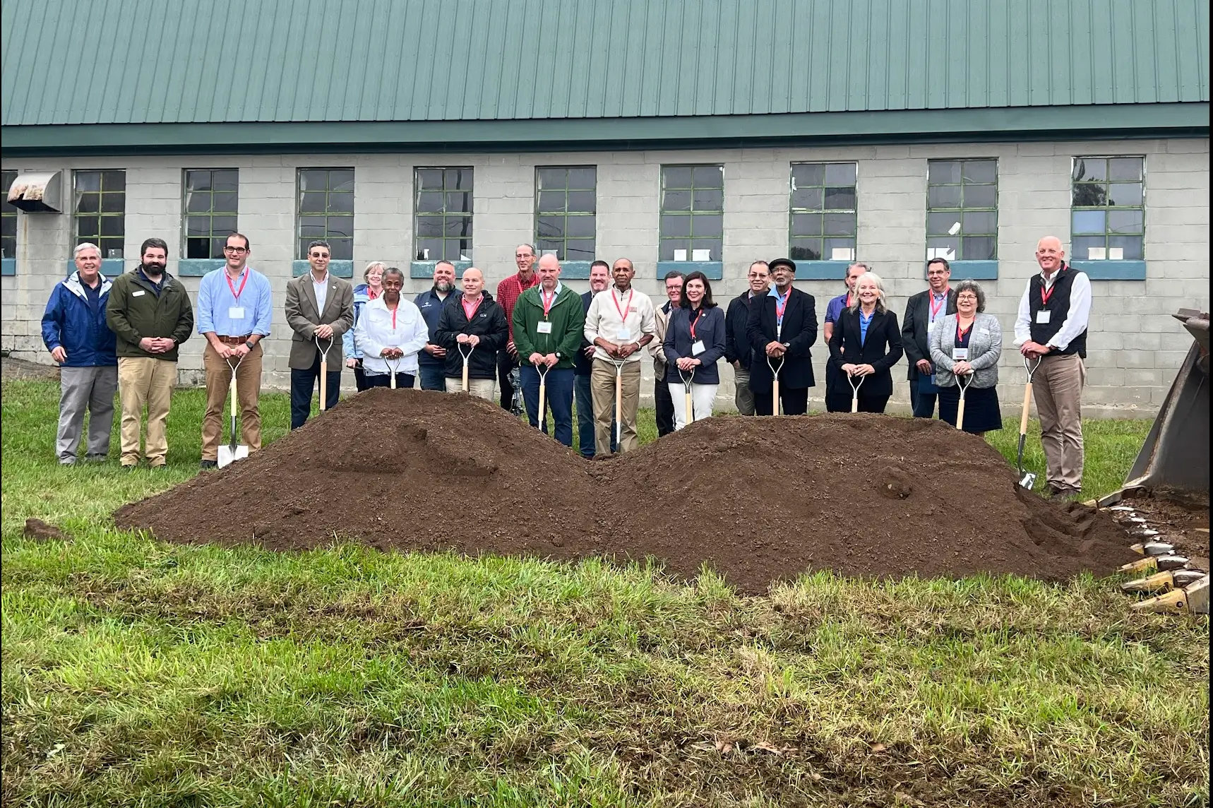 Volunteers at the Mifflin House Groundbreaking