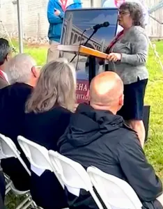 Mindy Crawford at Mifflin House ground breaking 2024