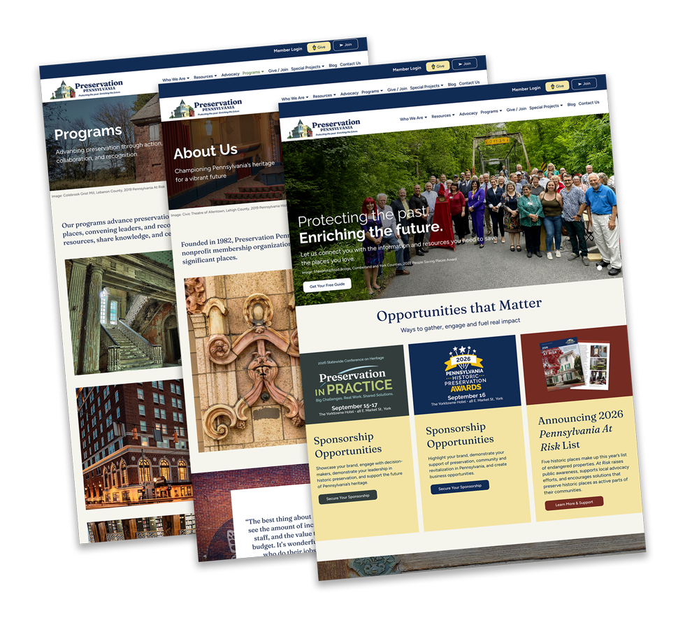 preservation pennsylvania website pages